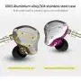 KZ ZS10 Pro Metal Headset 4BA+1DD Hybrid 10 Drivers HiFi Bass Earbuds in Ear Monitor Headphones Sport Noise Cancelling Earphones(No mic,Blue)