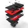 ZIZO Bolt Series for Samsung Galaxy A10e Case | Heavy-Duty Military-Grade Drop Protection w/Kickstand Included Belt Clip Holster Tempered Glass Lanyard (Black/Red)