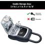 Master Lock 5400D Set Your Own Combination Portable Lock Box, 5 Key Capacity, Black