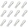 LASSUM 100 PCS Metal Snap Spring Clips Hooks 22 mm Purse Pulis Snap Clip Hobby ID Card Key Chain Parts LASSUM 100 PCS Metal Snap Spring Clips Hooks 22 mm Purse Pulis Snap Clip Hobby ID Card Key Chain Parts