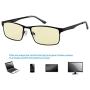 Eyecedar 5-Pack Reading Glasses Men Metal Frame Rectangle Style Stainless Steel Material Spring Hinges Includes Computer Readers +2.50