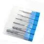OSCARBIDE End Mills Set 4 Flutes for Steels,Square CNC Carbide Milling Cutter Dia（1 2 3 4 6 8mm) TiAN Coated Spiral Router Bits,6 Pieces