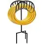 Urban Deco Garden Hose Holder Metal Decorative Hose Stand Heavy Duty Hose Holder Free Standing Garden Hose Storage Hose Stand, Black