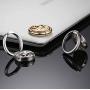 Unique Tourbillon Phone Ring Holder Stand, 360° Rotation Cradle Cell Phone Metal Finger Ring Grip Universal Kickstand for All Apple iPhone Samsung Galaxy Huawei Smartphone (Black)