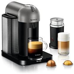 Breville-Nespresso USA BNV250TTN1BUC1 Vertuo Coffee and Espresso Machine, Titan + Aeroccino