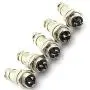 DGZZI 5Pairs GX16 4Pin Male Female Circular Aviation Connector Plug 16MM Wire Panel Metal Connector DGZZI 5Pairs GX16 4Pin Male Female Circular Aviation Connector Plug 16MM Wire Panel Metal Connector