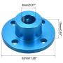 uxcell 8mm Inner Dia H13D16 Rigid Flange Coupling Motor Guide Shaft Coupler Motor Connector for DIY Parts