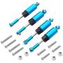 4Pack ShareGoo Metal Shock Absorber Kit Damper Suspension Upgrade Part for WPL 1/16 C14 C24 RC Crawler Off-Road Car Truck (Blue)