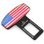DGZZI Car Seat Belt Clip 2PCS Vehicle Mounted Car Safety Seat Belt Buckles With National Flag Car Metal Seat Belt Plug