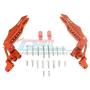 GPM Losi 1:10 Baja Rey / Rock Rey Upgrade Parts Aluminum Rear Shock Tower - 1Pr Set Orange