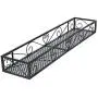 Funmall Hanging Balcony Railing Shelf Flower Pot Holder Metal Plant Stand