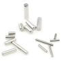 XLX 75PCS 15 Kinds M2 M3 M4 304 Stainless Steel Locating Dowel Pins Assortment Kit(Round Straight Pin Fixed Element Set with A Storage Box)