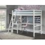 Hillsdale Furniture Caspian Twin Loft Bed, White