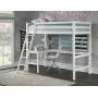 Hillsdale Furniture Caspian Twin Loft Bed, White