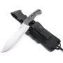 JEO-TEC Nº37 Bushcraft Survival Hunting Camping Knife - Multi-positioned Leather Sheath - Handmade in Spain