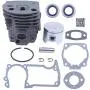 Haishine Nikasil Plated 46mm Cylinder Piston Ring Pin Bearing Oil Seal Kit Fit Husqvarna 51 55 Rancher Chainsaw #503609171,503 60 91-71