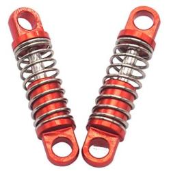 2Pcs ShareGoo Metal Shock Absorber Damper K989-43 for WLtoys 1/28 K969 K979 K989 K999 P929 On-Road Monster Truck Car Upgraded Parts (Red)