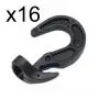 (16) Pack Heavy Duty Plastic Shock Cord Bungee Rope Hooks (16) Pack Heavy Duty Plastic Shock Cord Bungee Rope Hooks