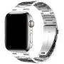 [Upgraded] Wolait Compatible with Apple Watch Band 40mm 38mm , Ultra Thin Solid Stainless Steel Band for Apple iWatch SE Series 6/5/4/3/2/1 Men Women -Silver