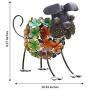 EH-GARDEN Metal Dog Solar Garden Lights, Outdoor LED Decor Light for Patio, Path, Lawn, Garden, Yard Decor