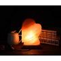 JIC Gem Heart Salt Lamp 7-8 lb Hand Crafted Pink Salt Rock Lamp with Dimmer Switch and Bulbs, Perfect Gift Lamp