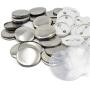 100 Sets Pin Back Button Parts for Badge Maker Machine Button Made DIY Crafts and Childrens Craft Activities (37mm 1½ inch)