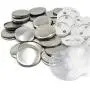 100 Sets Pin Back Button Parts for Badge Maker Machine Button Made DIY Crafts and Childrens Craft Activities (37mm 1½ inch)