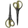 LIVINGO 2 Pack 8'' Titanium Non-Stick Scissors, Professional Stainless Steel Comfort Soft Grip, All-Purpose, Straight Office Craft Scissors for DIY(Green/Yellow)