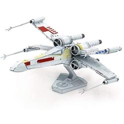 Fascinations Metal Earth ICONX Star Wars X-Wing Starfighter Color 3D Metal Model Kit