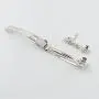 Fityle 10 Pieces Blank Flat Metal Alligator Hair Clips Prong Barrettes for DIY Hair Bows Womens Hair Accessories