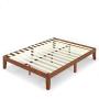 Zinus Wen 12 Inch Wood Platform Bed Frame / Solid Wood / Mattress Foundation with Wood Slat Support / No Box Spring Needed / Easy Assembly, Queen
