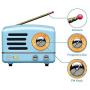 Retro Bluetooth Speaker, MUZEN OTR Metal Vintage FM/AUX Radio with Old Fashioned Classic Style, Portable Wireless Loud Volume Speaker for Home, Office, Kitchen,Party,Travel,Outdoor