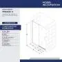 DreamLine Mirage-X 44-48 in. W x 72 in. H Frameless Sliding Shower Door in Chrome; Right Wall Installation, SHDR-1948723R-01 DreamLine Mirage-X 44-48 in. W x 72 in. H Frameless Sliding Shower Door in Chrome; Right Wall Installation, SHDR-1948723R-01