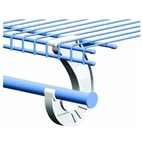SuperSlide White Closet Rod Support Pack of 22 SuperSlide White Closet Rod Support Pack of 22