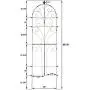 H Potter Garden Trellis for Climbing Plants Iron Metal Outdoor Scroll Wall Decor or Flowers Roses Vine Ivy Clematis GAR214 Large H Potter Garden Trellis for Climbing Plants Iron Metal Outdoor Scroll Wall Decor or Flowers Roses Vine Ivy Clematis GAR214 Large