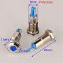 Gebildet 5pcs 8mm 12V-24V Stainless Steel Waterproof LED Indicator Light Metal Shell Pilot Custom Dash Signal Lamp Concave Head