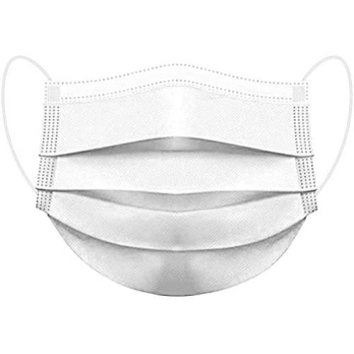 Disposable Face Masks, ESOLOM 3-Ply Anti Dust Breathable Earloop Mouth Face Mask, Comfortable Reusable Non-Woven Filter Face Mask for Home and Office 50 PCS-White