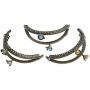 Housweety 5PCs Metal Purse Bag Frame Kiss Clasp Lock Bronze Tone 8.8cm x6cm