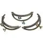 Housweety 5PCs Metal Purse Bag Frame Kiss Clasp Lock Bronze Tone 8.8cm x6cm