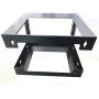 Raising Electronics 6U Wall Mount Open Frame 19 Inch Server Equipment Rack Threaded 18 Inch depth Black (6U)