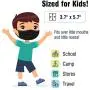 WeCare Kids Face Masks 50 Pack, Black, Individually Wrapped, Disposable, 3 Ply