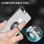 iPhone 7 Plus Case, Daupin Clear iPhone 8 Plus Case with 360 Rotatable Ring Kickstand Magnetic Metal Car Mount Hard PC Shockproof Protective Soft TPU Bumper Phone Case for iPhone 7/8 Plus (Black)