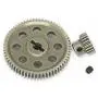 Hobbypark 11184 Steel Diff Differential Main Metal Spur Gear 64T &11119 Motor Gear 17T RC Replacement Parts for Redcat HSP 1/10 Monster Truck