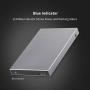 SSK Aluminum USB3.0 to SATA 2.5” External Hard Drive Enclosure Adapter, Ultra Slim Hard Disk Case housing for 2.5 Inch 9.5mm 7mm SATA HDD and SSD, UASP SATA III Supported