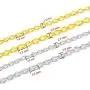 33FT Stainless Steel Jewelry Chains Silver Extender Chains Twisted Cable Chains Link Bulk for Jewelry Makings