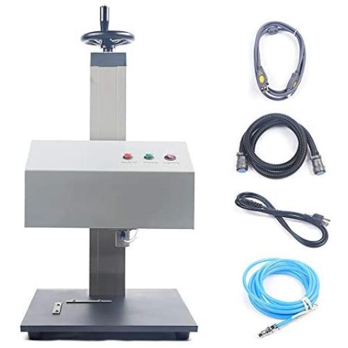 Benchtop Pneumatic Dot Peen Marking Machine Metal Surfaces Pin Marking Automatic Pneumatic Marking Engraver Machine for Metal Parts Signs Metal Stainless Steel USB Engraver 110V 190120mm (Style 1)