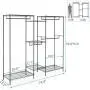 VIPEK 5 Tiers Wire Garment Rack Heavy Duty Clothes Rack Portable Clothes Wardrobe Compact Extra Large Armoire Storage Rack Metal Clothing Rack, 74.4''L x 17.7''W x 76.8''H, Max Load 595.35LBS, Black VIPEK 5 Tiers Wire Garment Rack Heavy Duty Clothes Rack Portable Clothes Wardrobe Compact Extra Large Armoire Storage Rack Metal Clothing Rack, 74.4''L x 17.7''W x 76.8''H, Max Load 595.35LBS, Black