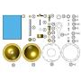 Enfudid Sterling UFO Model Steam Engine Models Assembled Metal Toys and Gifts for Children Engine Model DIY Gift Model Kit Educational Toy for Kids