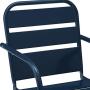 Crosley Furniture CO1030-NV Brighton Retro Metal Chair, Set of 2, Navy