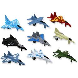 Metal die cast Toy air Plane Set of Military Planes and Jets. Pack of 9.